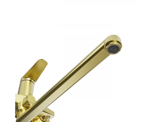 Смеситель для ванны TOKITO KIN брашированное золото (TOK-KIN-1015)