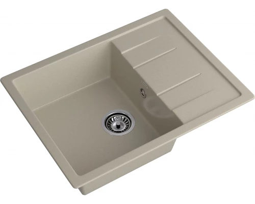 GRANFEST Мойка композит QUADRO GF-Q--650L чаша с крылом  650*500мм  топаз  арт.GF-