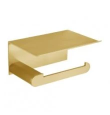 Держатель для туалетной бумаги с подставкой для мобильного телефона Nofer Capri 16228.G золото