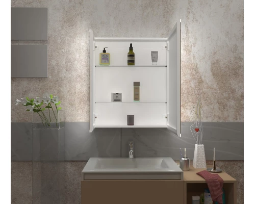 Зеркало-шкаф Emotion LED 700х800 с датчиком движения