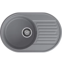 GranFest QUARZ (ECO-18) Мойка чаша+кр 740*480 темно-серый
