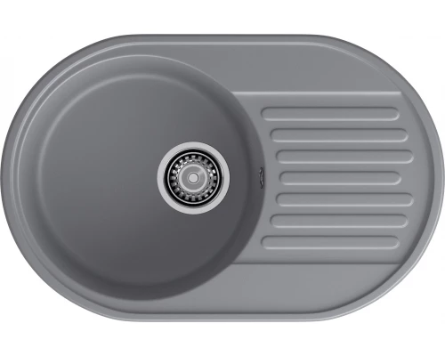 GranFest QUARZ (ECO-18) Мойка чаша+кр 740*480 темно-серый