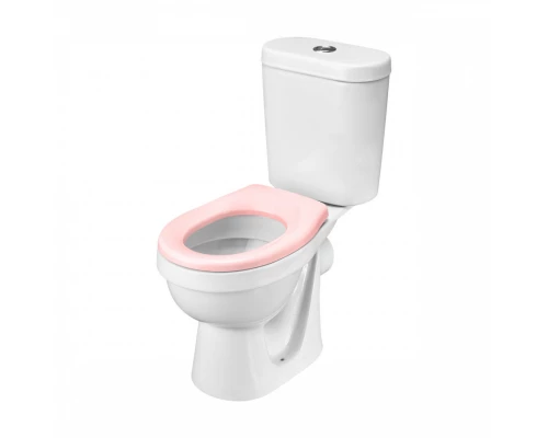 КАСПЕР Унитаз-компакт детский, горизонт. выпуск,1-а режим.арм,сиденье полипроп, пл.кр,розовый,САНТЕК