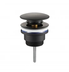 SHINKU Донный клапан для раковины, черный, TOKITO