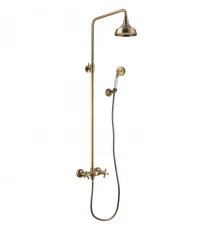 Vintage Смеситель для ванны-душа, без излива верх.лейка 'Троп.дождь', р/ДВ, бронза, LM, LM2860B