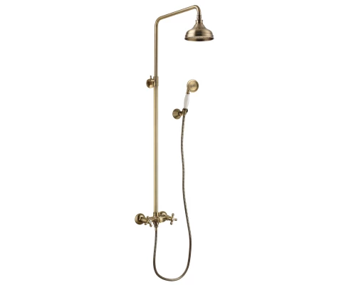 Vintage Смеситель для ванны-душа, без излива верх.лейка 'Троп.дождь', р/ДВ, бронза, LM, LM2860B