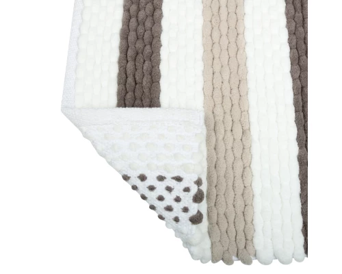 Коврик для ванной 1-ый Fixsen AMBER, FX-8040Z, mix (серый+бежевый+белый), 50х80см