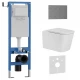 Комплект 3в1 IBERICA BLANCA инсталляция SILENCIO MINI, унитаз TOLEDO ALTO белый, кнопка смыва INOX-R вороненая сталь (IB.001M.TLA.234.1502)