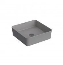 Раковина Ego SL накладная, 38x38 см, квадратная, серый матовый, BERGES