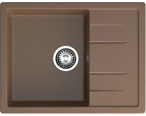 GRANFEST Мойка композит QUADRO GF-Q--650L чаша с крылом  650*500мм  терракот  арт.GF-