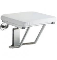 Мягкое сиденье для душа из нержавеющей стали матовой