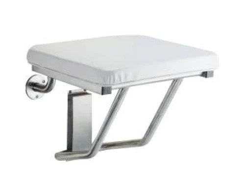 Мягкое сиденье для душа из нержавеющей стали матовой