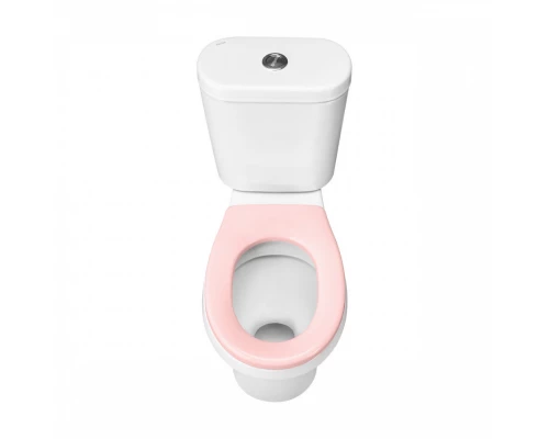 КАСПЕР Унитаз-компакт детский, горизонт. выпуск,1-а режим.арм,сиденье полипроп, пл.кр,розовый,САНТЕК
