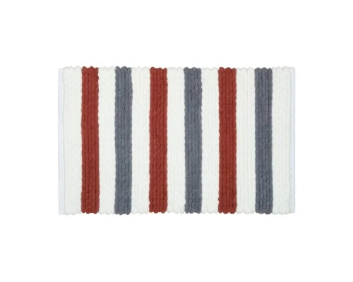 Коврик для ванной 1-ый Fixsen AMBER, FX-8040X, mix (синий+красный+белый), 50х80см 