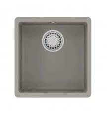Кухонная мойка Lemark SINARA 400-U подстольного монтажаиз кварцгранита, Грей