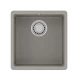 Кухонная мойка Lemark SINARA 400-U подстольного монтажаиз кварцгранита, Грей