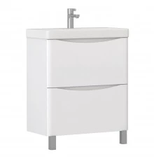 Тумба Glem 70, напольная, 2 ящ., белая (под раковину Glem 70) VIGO