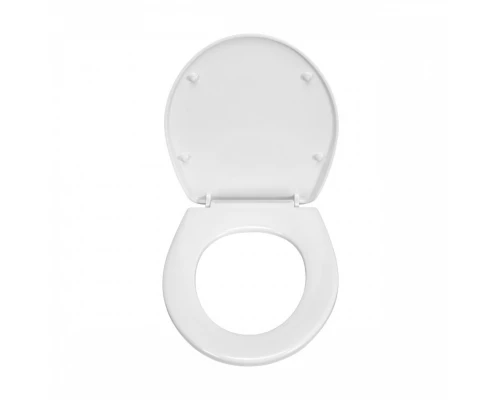 LYRA Сиденье с крышкой ANTIBAK дюропласт, хром. петли. JIKA