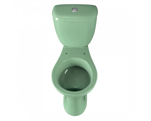 Унитаз-компакт Виктория косой выпуск, н/п., кноп. арматурой и сиденьем полипропилен, салатовый SANTE