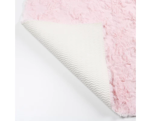 Коврик для ванной 1-ый Fixsen DELUX, FX-9040B розовый, 70х120 см.