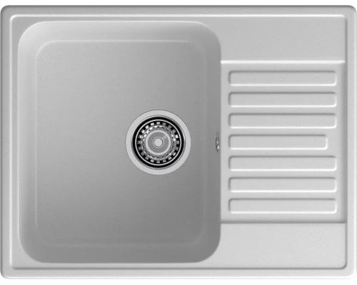 GranFest QUARZ (ECO-13) Мойка чаша+кр 620*480 (серый)