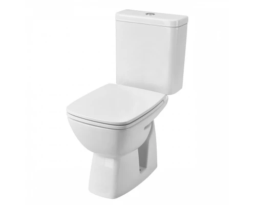 НЕО ЛАЙТ Унитаз-компакт, косой выпуск, 2-х режимная арматура, сиденье тонкое дюропласт Soft-close, C