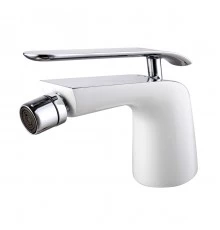 Melange Смеситель для биде, пов.аэратор 124мм, р/ОД, хром/белый, LM, LM4908CW