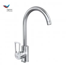 ПРОРАБ Смеситель для мойки с высоким изливом, одноручный, СЛАВЕН, Ц22