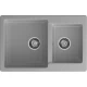 GRANFEST Мойка композит PRACTIK GF-P--780K  2 чаши 780*510 мм  серый арт.GF-
