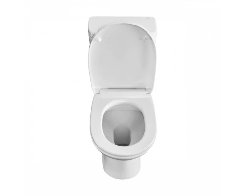 DEBBA ROUND Чаша унитаза напольного c безободковым смывом, двойной выпуск, белая. ROCA