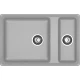 GRANFEST Мойка композит LEVEL, GF-LV-760K, 1.5-чаши 760*500, серый