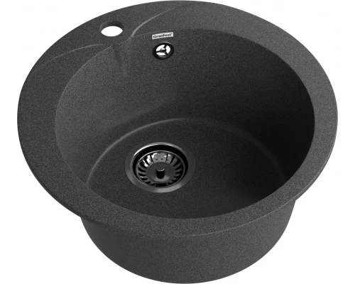 GRANFEST Мойка композит RONDO GF-R--480  D=480 мм графит арт.GF-