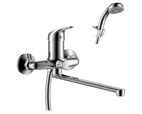 Y40 Смеситель для ванны, плоск.пов.излив 350мм(к/40), р/ОД, хром, ROS, Y40-32