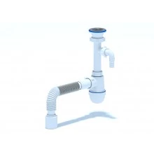 Сифон Ани 1 1/2"  40с отв. с/м с г/тр 40х50, ANI PLAST