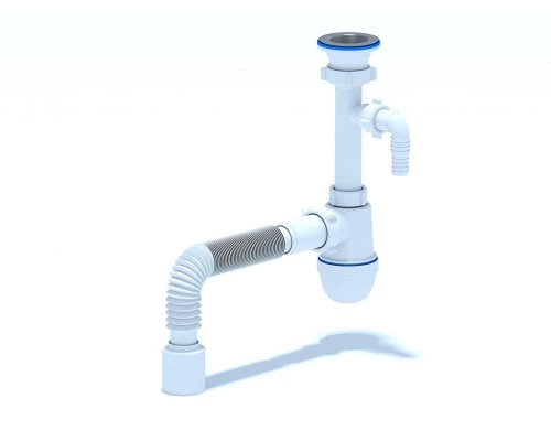 Сифон Ани 1 1/2"  40с отв. с/м с г/тр 40х50, ANI PLAST