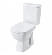 НЕО ЛАЙТ Унитаз-компакт, косой выпуск, 2-х режимная арматура, сиденье дюропласт Soft-close, Clip up.