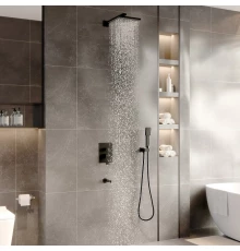 Душевой комплект NARDIS 3S BLACK, черный матовый, BERGES