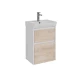 Тумба Lemark COMBI 50 см под 1 раковину, подвесная/напольная, 2 ящика, цвет фасада: Дуб кантри, цвет