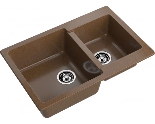 GRANFEST Мойка композит PRACTIK GF-P--780K  2 чаши 780*510 мм  терракот  арт.GF-