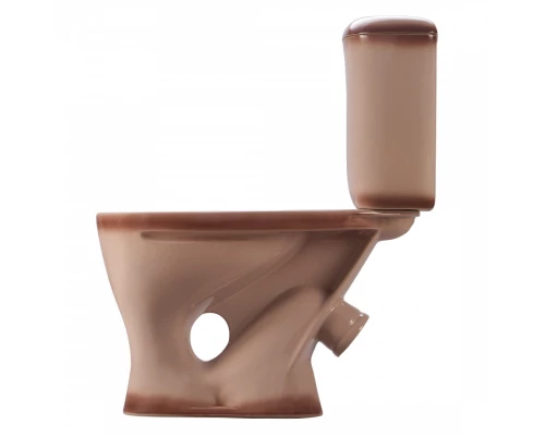 Унитаз-компакт "Воротынский" косой выпуск, с кнопочной арматурой и сиденьем, бежевый  SANTERI