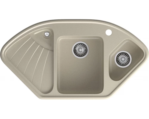 GRANFEST Мойка композит CORNER  GF-C--1040E угловая 1039*560мм топаз  арт.GF-