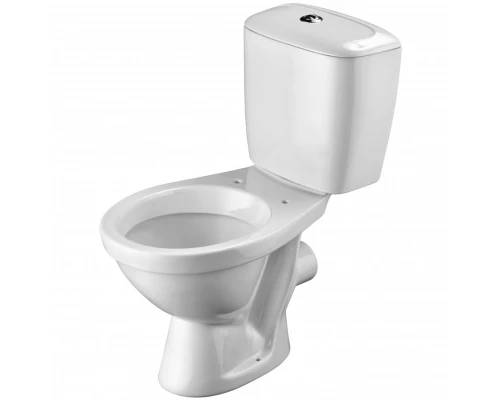 ПАЛЛАДА Унитаз-компакт, горизонт. выпуск, 2-х реж. арматура, сиденье полипропилен. САНТЕК