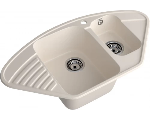 GranFest QUARZ (ECO-14) Мойка угл.1,5 чаш. 930*500 (белый)