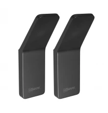 Крючок одинарный SMOOTH LINE для полотенец 2 шт., черный