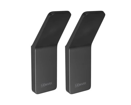 Крючок одинарный SMOOTH LINE для полотенец 2 шт., черный