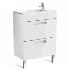 DEBBA Тумба под раковину DEBBA 60, 2 ящика, белый, ROCA