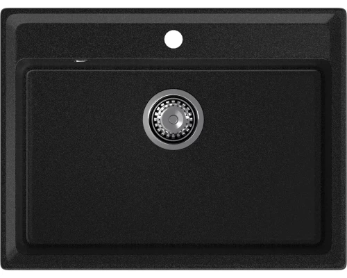 GRANFEST Мойка композит LEVEL, GF-LV-660, чаша 660*500, графит