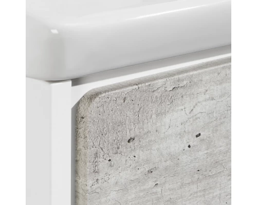 RONDA Тумба под раковину GAP 70, бетон/белый глянец, ROCA