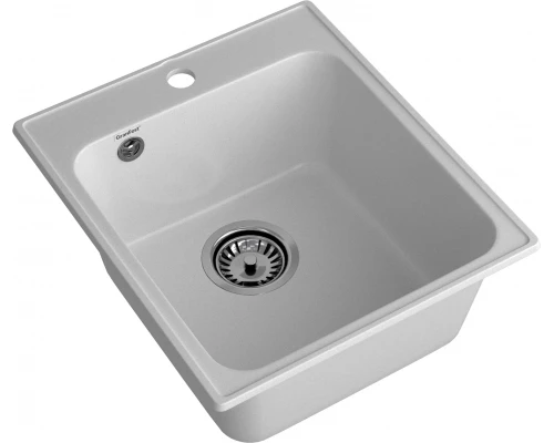GranFest QUARZ (ECO-17) Мойка  1-чаш. 420*480 (серый)