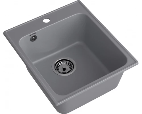 GranFest QUARZ (ECO-17) Мойка  1-чаш. 420*480 (темно-серый)
